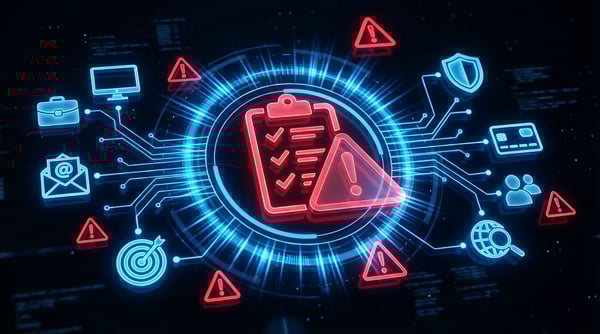 cybersecurity red flag icons