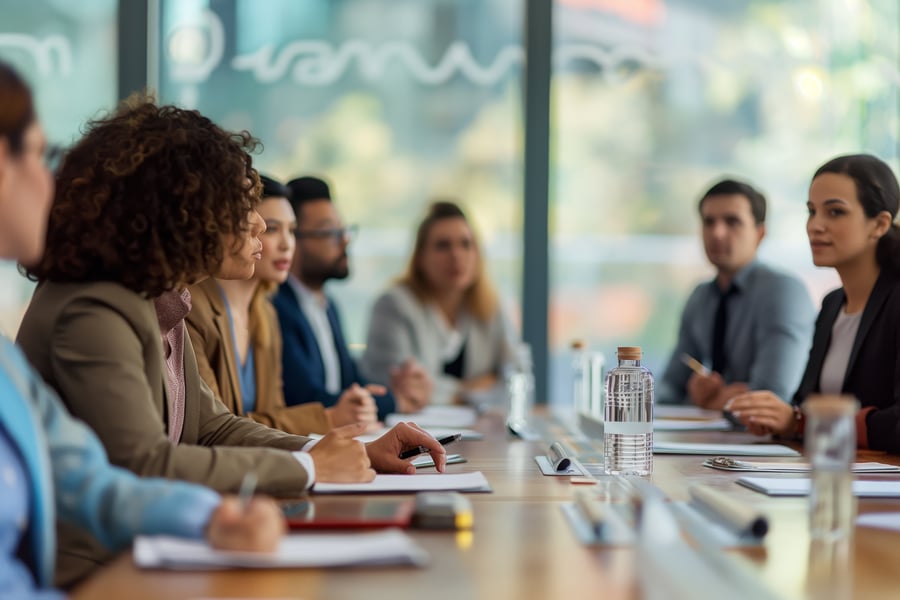 board of directors meeting at a conference table