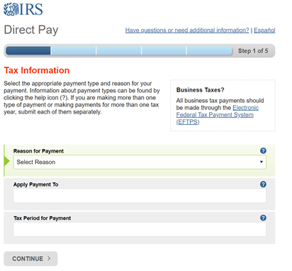 direct pay tax info