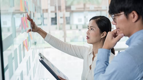 nonprofit business people preparing for meeting