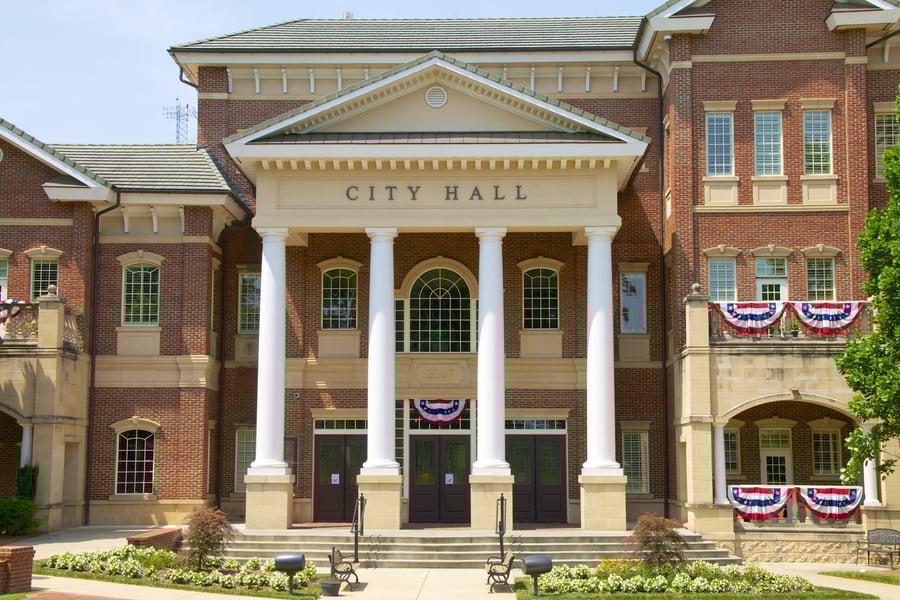 city hall in small town america